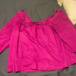 J. Crew Ruffled top